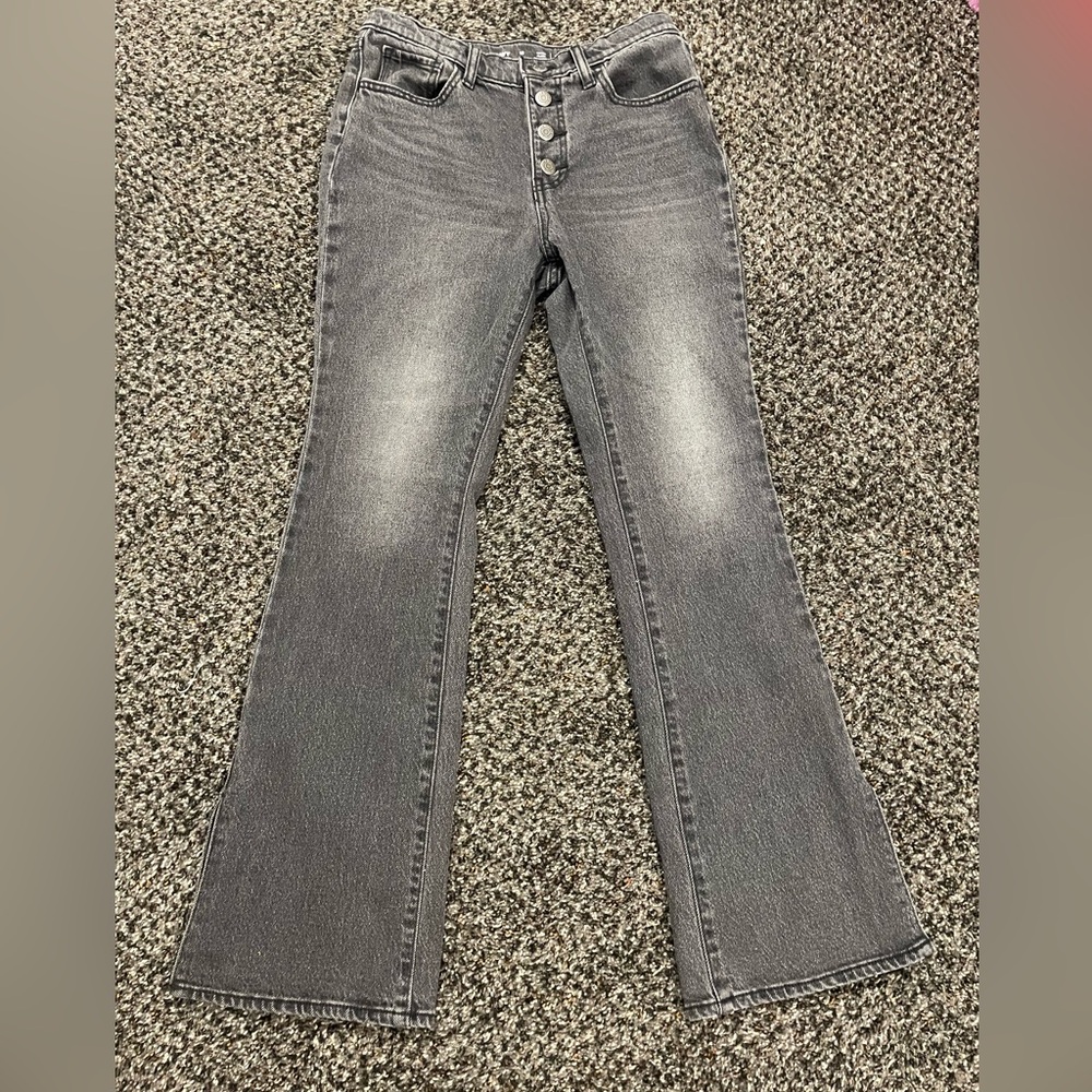 Old Navy Black High Rise Flared Jeans